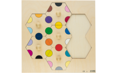 Rolf Puzzels - Carrousel puzzel kleuren, 7 stukjes