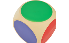 Rolf More - Dobbelsteen kunststof kleur 10 cm