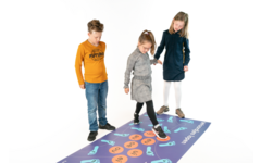 Rolf More - Woordjes lopen tweetekenklanken, 100 x 200 cm, vinyl