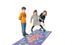 Rolf More - Woordjes lopen tweetekenklanken, 100 x 200 cm, vinyl