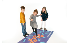 Rolf More - Woordjes lopen tweetekenklanken, 100 x 200 cm, vinyl