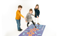 Rolf More - Woordjes lopen tweetekenklanken, 100 x 200 cm, vinyl