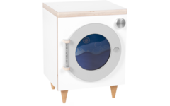 Rolf More - Wasmachine wit met blank gelakte accenten