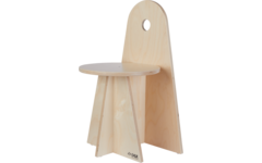 Rolf More - Stoel Rondo kleuteruitvoering naturel hoogte 30 cm gemonteerd