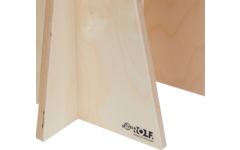 Rolf More - Stoel Rondo kleuteruitvoering naturel hoogte 30 cm gemonteerd