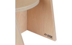 Rolf More - Stoel Rondo peuteruitvoering naturel hoogte 21 cm gemonteerd