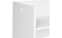 Rolf More - Bank Kuben kleuteruitvoering Wit gespoten 72x36x36cm ongemonteerd