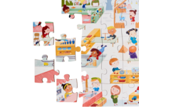 Rolf Puzzels - Vloerpuzzel welkom in de groep, 40 stukken