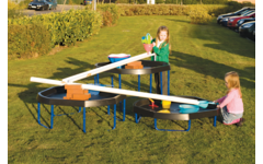 Tuff tray | verstelbaar onderstel blauw