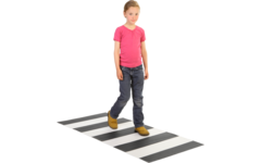 Speelmat zebra 65 x 150 cm met antislip