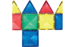 Magnetiles driekanten en vierkanten, 100 delig