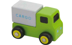 Auto's van hout, set van 6 stuks
