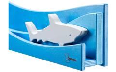 Speellijst water voor aan de muur voor speeldieren, blauw