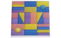 Transparante plankjes, pastel, in doos