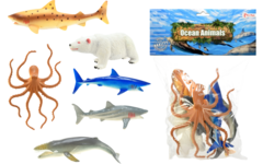Zeedierenset, 7 stuks