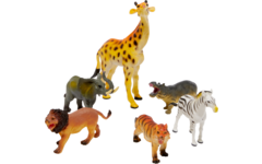 Dierentuindierenset, 6 stuks