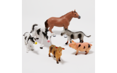 Boerderijdierenset, 6 stuks