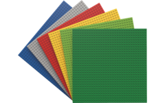 BiOBUDDi Education basisplatenset 6 kleuren 25,5 x 25,5 cm