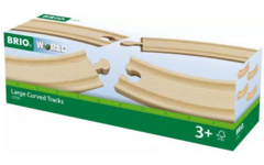 Brio World lange rails bochten (4 stuks)