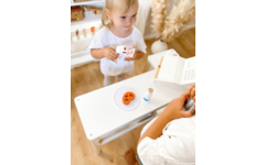 Small Foot - houten speelgoedkassa met scanner, 15 delig