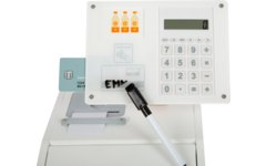 Small Foot - houten speelgoedkassa met scanner, 15 delig