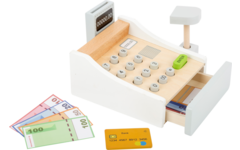 Small Foot - Houten Speelgoedkassa met Accessoires, 15dlg.