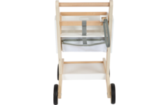 Small Foot - houten supermarkt winkelwagen wit