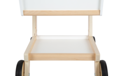 Small Foot - houten supermarkt winkelwagen wit