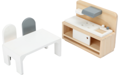 Small Foot - Houten Poppenhuis Meubeltjes Complete Set, 28dlg.