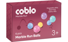 Coblo Pastel Knikkerbaan balletjes - 6 stuks
