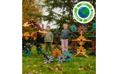 Polydron Reuze Octoplay Natuurkleuren, 84 Stuks