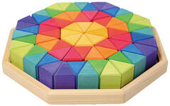 Grimm's - reuze achthoek - puzzel - hout - set van 72