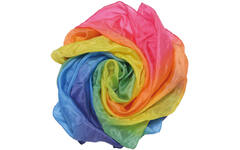 Grimm's - Sarah's Silks - zijden speeldoek regenboog - sjaal, per stuk