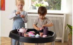 Tuff tray | zeshoek | Blauw, 73 cm met frame