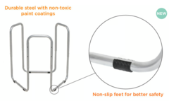 Tuff tray | zeshoek | Zwart, 73 cm met frame