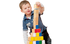 Bouwblokken balanceren