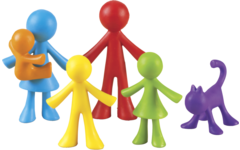All About Me Family Counters doos met 72 stuks