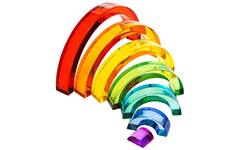 Regenboog van acryl