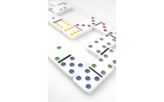Domino dubbel 6 in blik