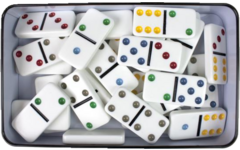 Domino dubbel 6 in blik
