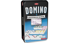 Domino dubbel 9 in blik