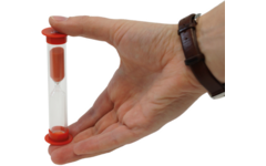 Zandloperset 5 stuks, rood, 10 minuten