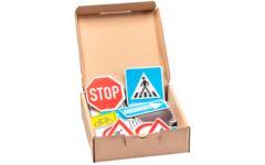 Set magnetische verkeersborden (64 stuks)