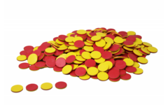 Fiches dubblzijdig rood/geel (400 stuks)
