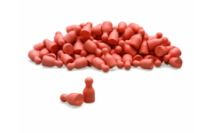 Pionnen rood, set van 100 stuks