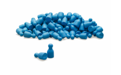 Pionnen blauw, set van 100 stuks