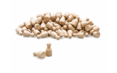 Pionnen naturel, set van 100 stuks