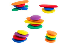 Kiezelstenen Junior in regenboogkleuren, activiteitenset