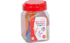 Kiezelstenen Junior in transparante regenboogkleuren