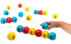 Magnetische cijferblokken.